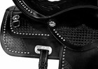 Premium Leather Black Saddle Western Pleasure Trail Barrel Racing Adult Horse