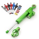 Cnc Adjustable Steering Damper Stabilizer Motorbike Accessories Green Universal