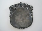 Victorian Love Token Style Carved R   P Silver Tone Unmarked Plaque
