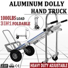 Heavy Duty Aluminum Hand Truck Stair Climber Convertible Folding Cart Dolly