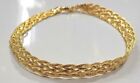 14k Gold Filled Braided Bracelet 7 25 Inch Long