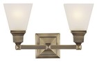  Lighting 1032-01 Mission 2-light Bath Light  Antique Brass 
