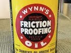Original Nos Vintage Wynn   s Friction Proofing 1 Pint Metal Can Old Full