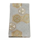 Fukuro Obi Flower Pattern Tortoiseshell Gray Kimono Belt  Silk  Beautiful