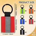 Neetue 15 Pcs Reflective Keychain Label High 1 77 X 1 5 Inches  Multicolor