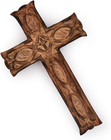 Artisan Crafted Wooden Wall Cross For Church And Home Decor