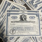  lot Of 100  The New York Central Railroad Company Stock Certificate 100 Shares