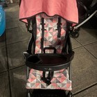 Cloud Sport Lightweight Stroller - Pink black Geometric Print