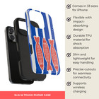 Fish Nautical Theme Blue Stripes Iphone   Samsung Galaxy Phone Case