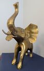 Brass Elephant Statue Vintage Decoration Large Figurine