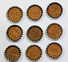 Vintage Lot Of 9 Different Un-used Soda   Beer Cork Lined Bottle Caps   Lot  2