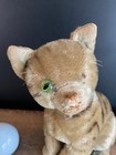 Antique Vtg Soulful Loved Mohair Cat 5 5    1 Eye Swivel Head No Id Japan steiff 