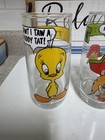 3 1966 Arby   s Looney Tunes Collector Glasses Yosemite Sam  Twenty  And Porky Pig