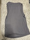 Bella   Canvas Women s Gray Black Cat Graphic Scoop Neck Jersey Tank Top M
