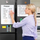 2 Pack Magnetic Dry Erase Board Sheet For Fridge  12 x8  Erasable Refrigerator W
