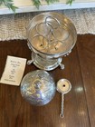 Antique Rare Silver Plate Egg Coddler Complete W  Burner egg Holder England 1890