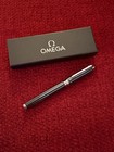 Omega Watch Executive Rollerball Pen  0 6 Black Ink  Refillable  Luxury Ad Gift