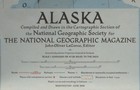 1956 National Geographic Road Map Alaska Railroads Glaciers Fairbanks Anchorage