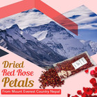 Dried Red Rose Petals  1 75 Oz  50gm   From Mt  Everest Country Nepal  Edible  N