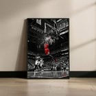 Michael Jordan Chicago Bulls Dunk Poster  Basketball Wall Art Print