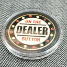 Unused Poker Dealer Button 2 Piece Set