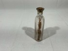 Folk Art Bottle Whimsy Carved Wooden Scenes