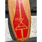 Vintage 1963   Nash    goofy Foot    Red   Wooden Skateboard