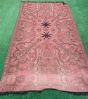 Antique French Paisley Kashmir Square Piano Shawl Wool Size 275x140cm Faded 1 Si