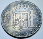 1795 Repunched Date Mint Error Spanish Bolivia 4 Reales 1700 s Colonial 4r Coin