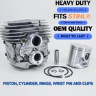 The Duke s Nikasil Piston And Cylinder Fits Stihl Ts410 Ts420 50mm 4238 020 1202