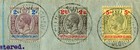 British Solomon Is  1917   d-5s Ex 3d Sg 22-36 Registered Tulagi To India  235 