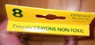 Vtg Crayola 8 Count Crayon Box 1988 Binney   Smith New Old Stock Nos Unused
