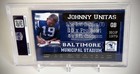 Johnny Unitas Signed Custom Card Psa dna Baltimore Colts