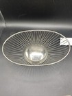 Vintage Silver Plate Oval Wire Bread fruit Basket 12   x 7 5    X 3 25   