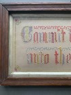 Commit Thy Ways Unto The Lord -framed Victorian Paper Punch Sampler Smaller Size