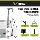 Hme Game Hoist Kit  Winch Gambrel  400 Pound Capacity  Adjustable Height  Black
