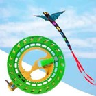 200m Kite Reel Winder Hand Grip Wheel String Flying Twisted  String Rope Line