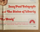 The Brain 1969 Original 27 x41  One-sheet Movie Poster Jean-paul Belmondo 69 346