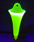Fenton Canary Yellow Satin Wall Vase