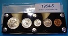1954-s Mint Silver Set U s  Coins Lustrous Choice To Gem Brilliant Uncirculated