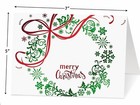  12  Deluxe Christmas Note Cards 4 Designs  Blank Inside 5x7 W envelopes