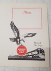 Missouri Pacific Railroad Menu Cover Blank 1960s Route Of The Eagles 5102