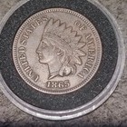 1865 Indian Head Cent Penny - Choice Au   Mint State - Civil War Era - Crisp   