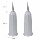 Set Of 2 Grave Flower Holders Cemetery Vase With Stake Memorial Floral Vase Outd