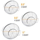 U s  Kitchen 3pc Colander Set  Stainless Steel Mesh Strainer Net Baskets 3 4 5qt