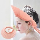 Baby Shower Cap Shield  Baby Hair Wash Hat  Shower Cap For Kids  Pink Bathing   