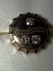 Pepsi Americas Pepsi Cola Employee Service Award 10k Gold Pin W 3 Diamonds  t20 