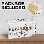 Everyday Is A Gift Rustic Wooden Block Sign  5x3 Inch Everyday Is A Gift