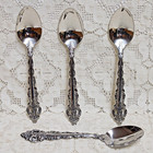 Oneida Da Vinci Teaspoons 6 1 4  Vintage Us Cube 18 10 Stainless Flatware  Set 4