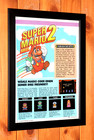 1990 Nintendo Super Mario Bros  2 Snes Vintage Rare Promo Poster Ad Page Framed